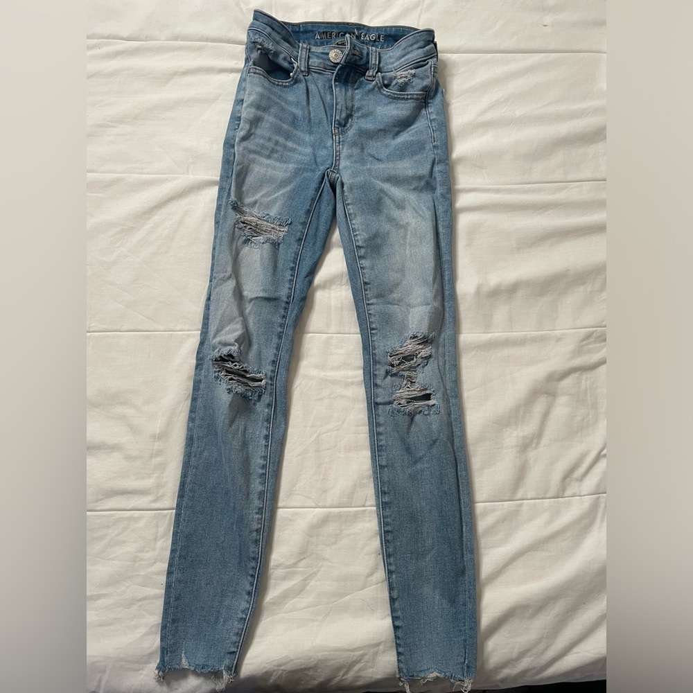 American Eagle Distressed Skinny Jeans